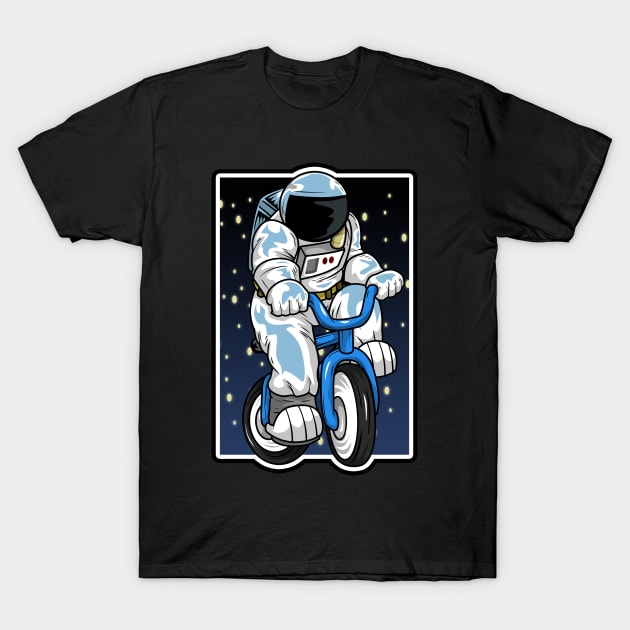 Spaceman as Astronaut in Space T-Shirt by Markus Schnabel